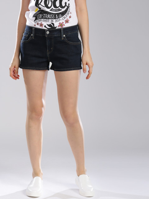 Levis Navy Denim Shorts