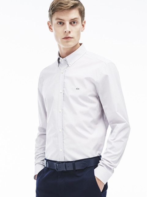 Lacoste Grey Regular Fit Solid