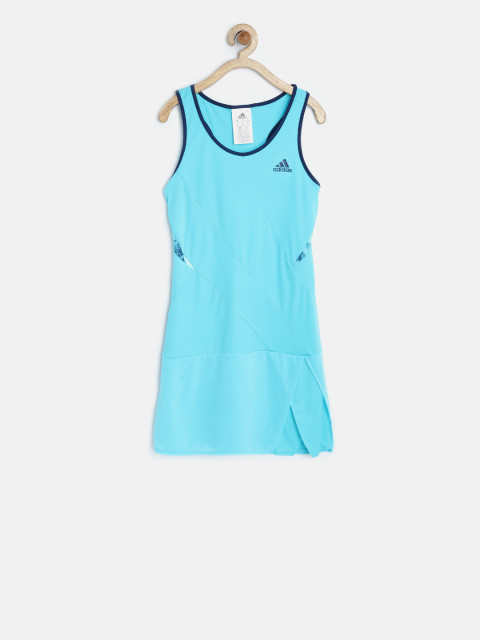 Adidas Girls Blue Drop-Waist Dress