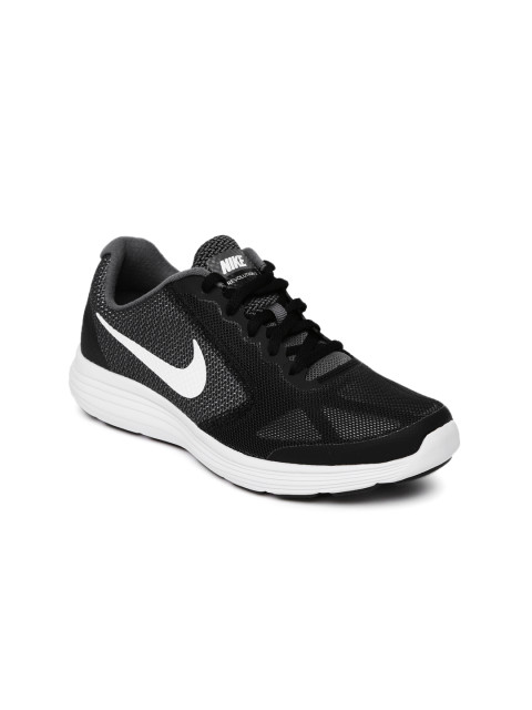Nike Boys Charcoal Grey and Black Revolution 3 GS Running Shoes
